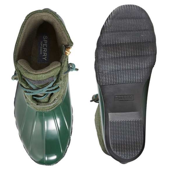 (NWT) Saltwater Women’s Wool Green Quilted Waterproof Boot - Picture 2 of 15